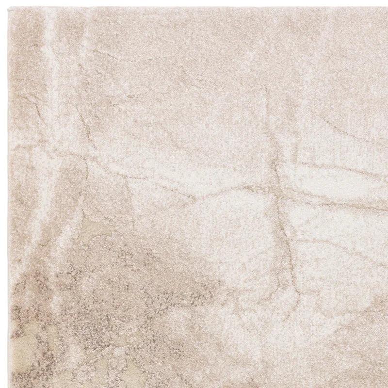 Beige marble effect floor tile with subtle veining and smooth matte finish