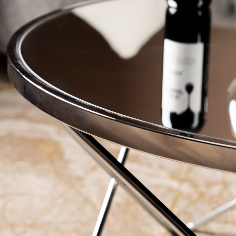Atom Chrome & Mirror Coffee Table