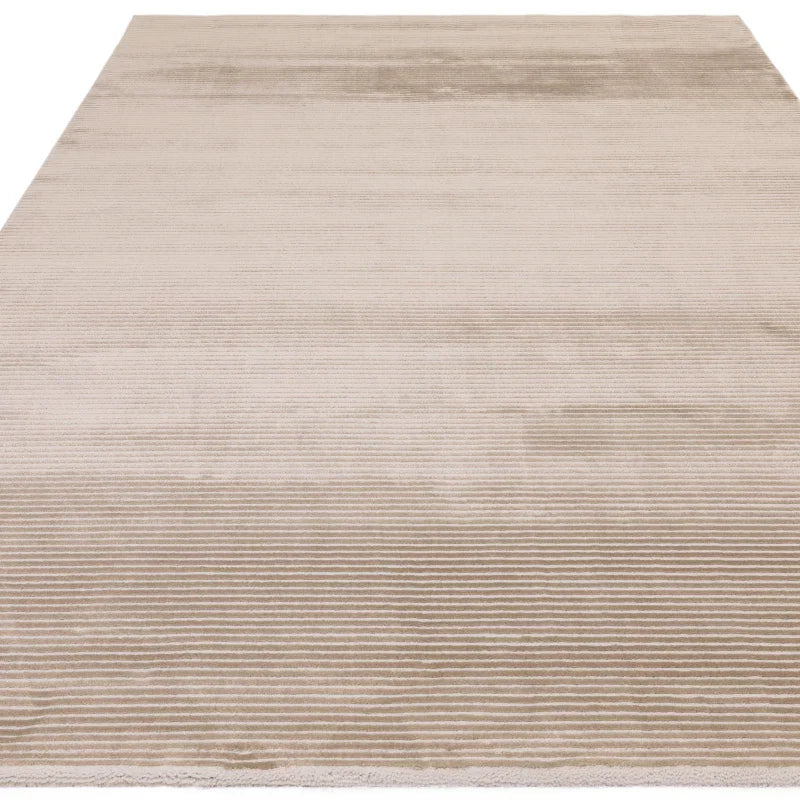 Kuza Plain Stripe Beige Rug - Image 6