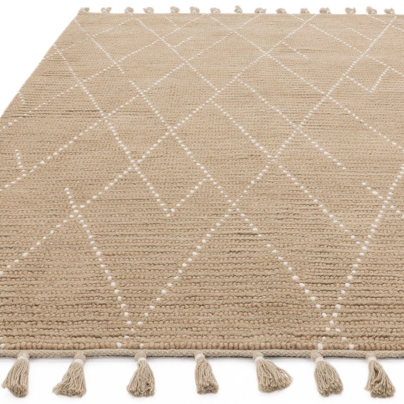 Nepal Sand/Cream Linear Rug
