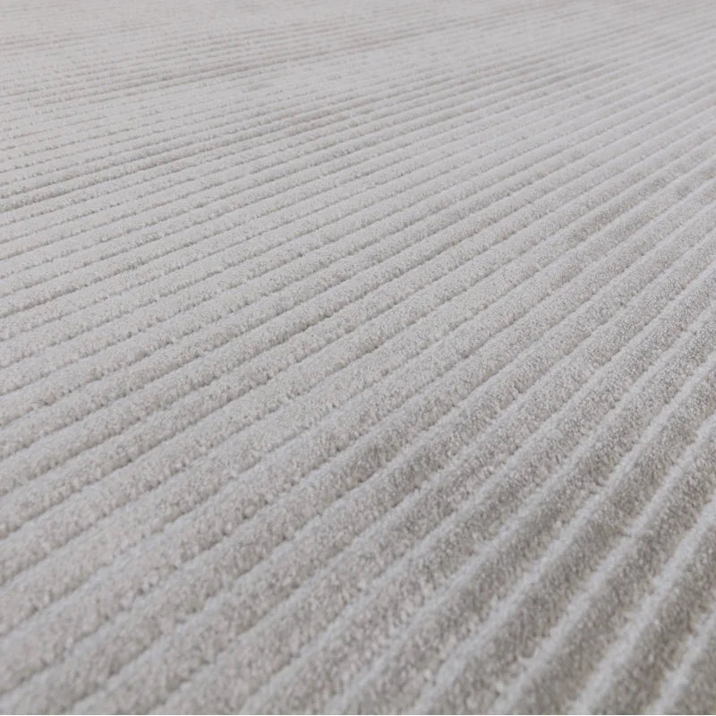 Kuza Plain Stripe Silver Rug - Image 4