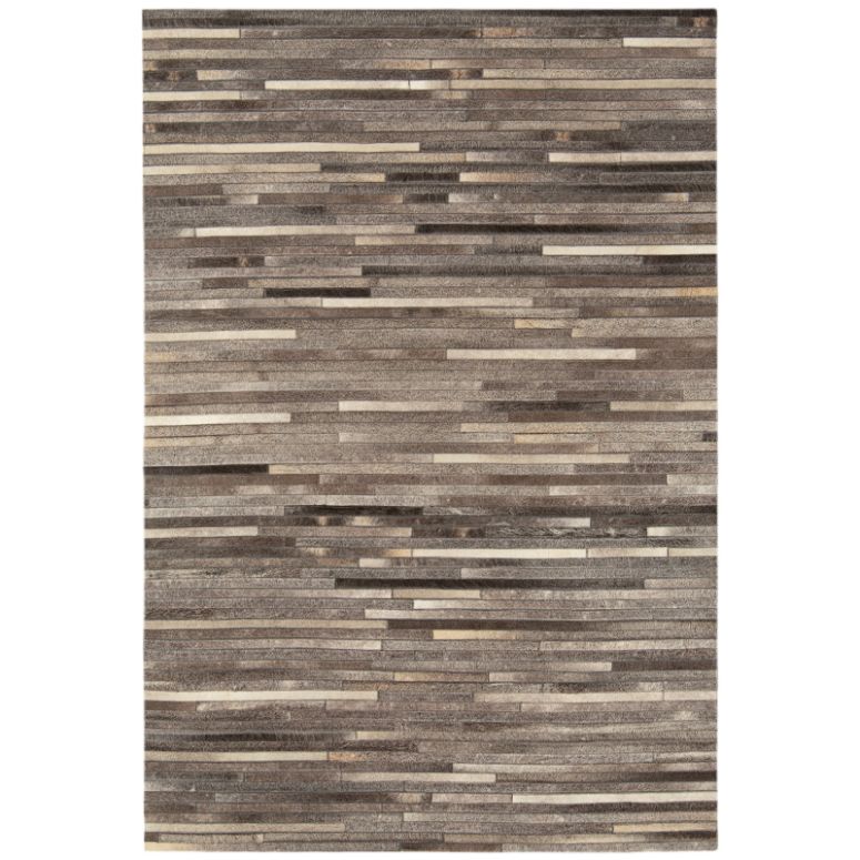 Gaucho Dark Grey Stripe Rug - Image 1