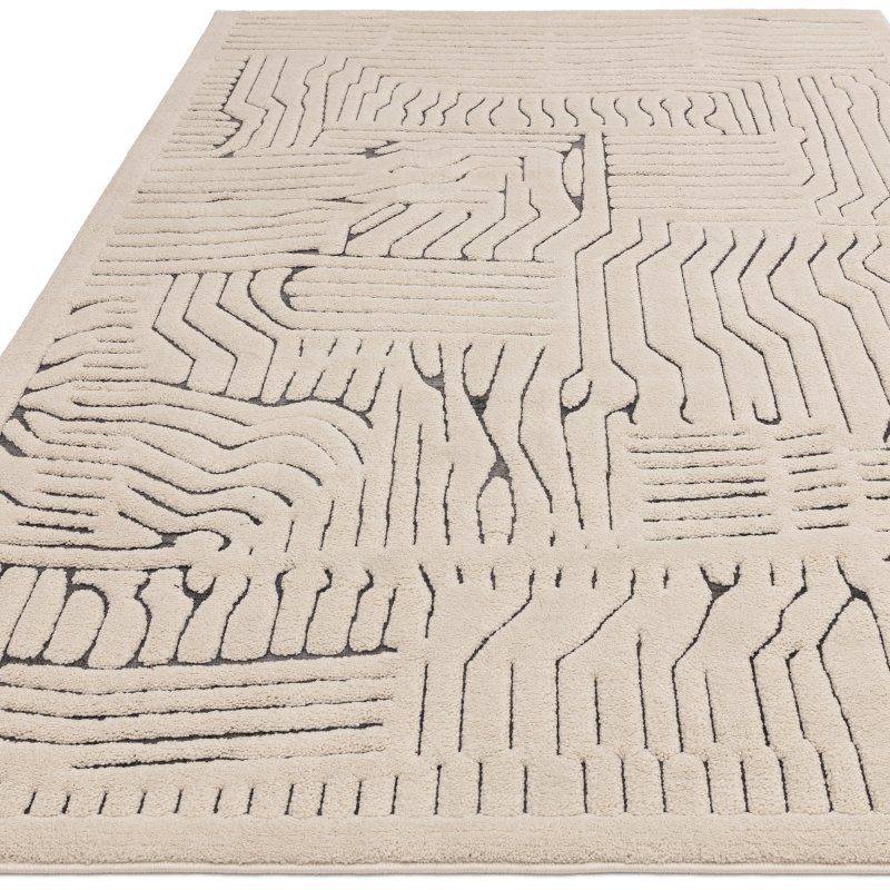 Valley Ivory/Charcoal Route Rug