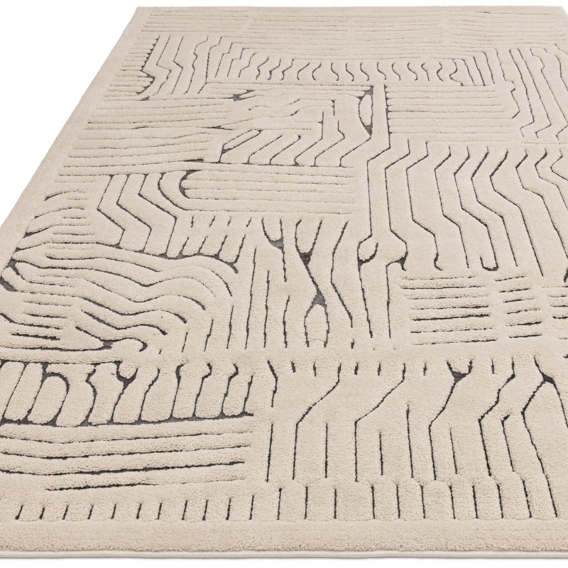 Valley Ivory/Charcoal Route Rug - Image 5