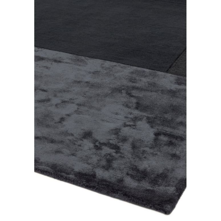 Tate Tonal Textures Charcoal Rug
