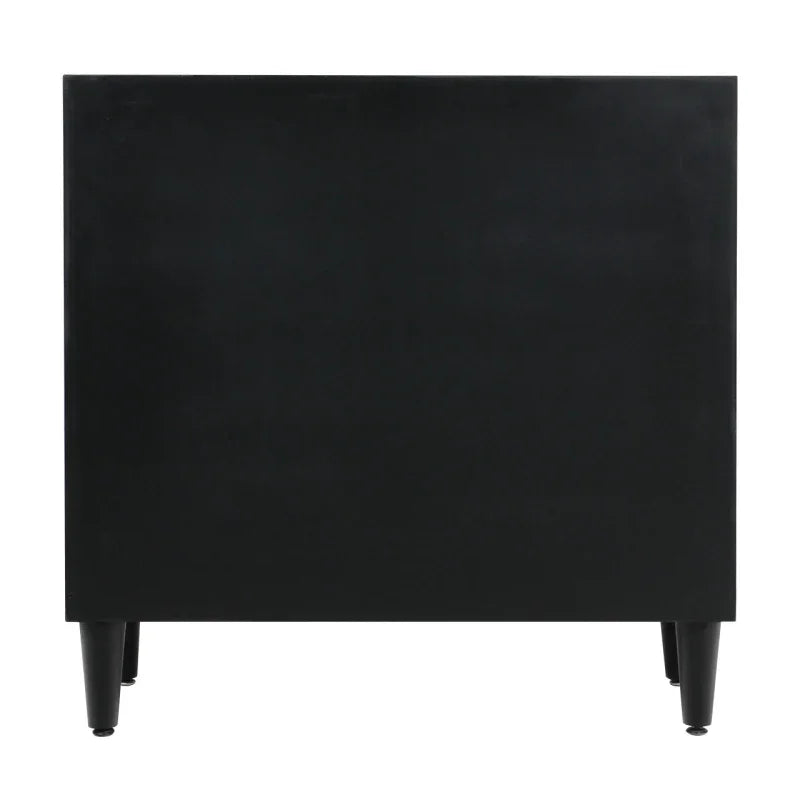 Solano 4-Drawer Black Chest - KD Legs