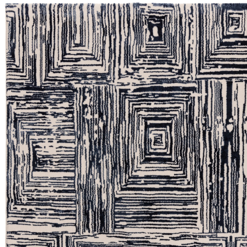 Kuza Portrait Navy Rug - Image 8