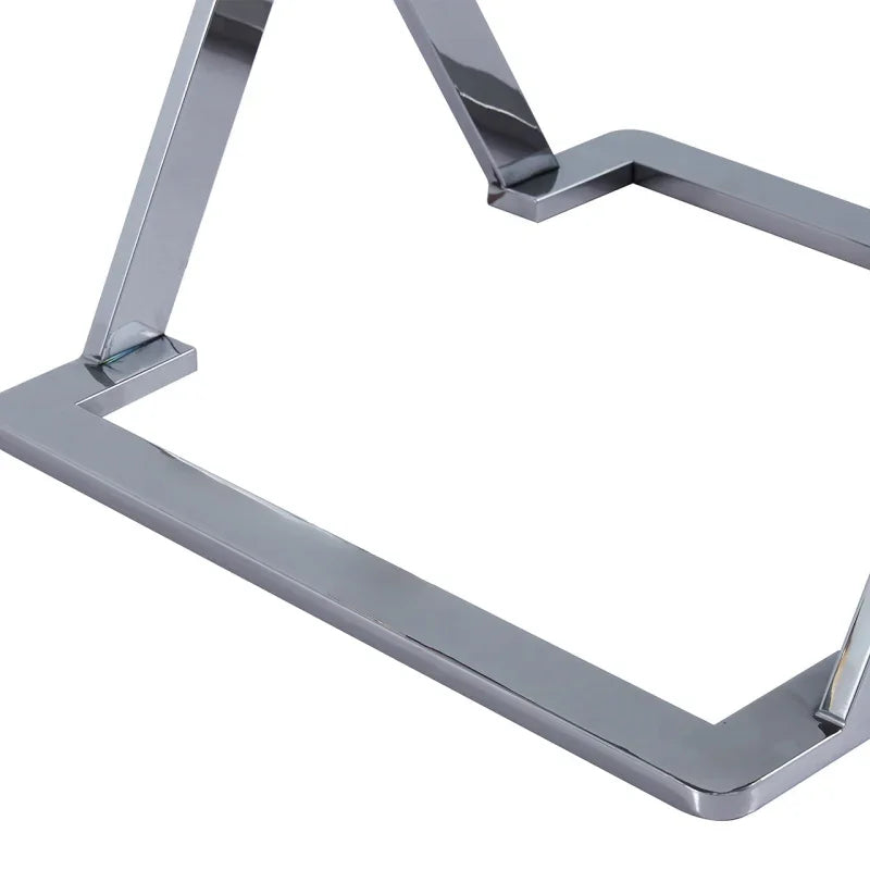 Axel Grey Gunmetal End Table with Smoke Glass Top