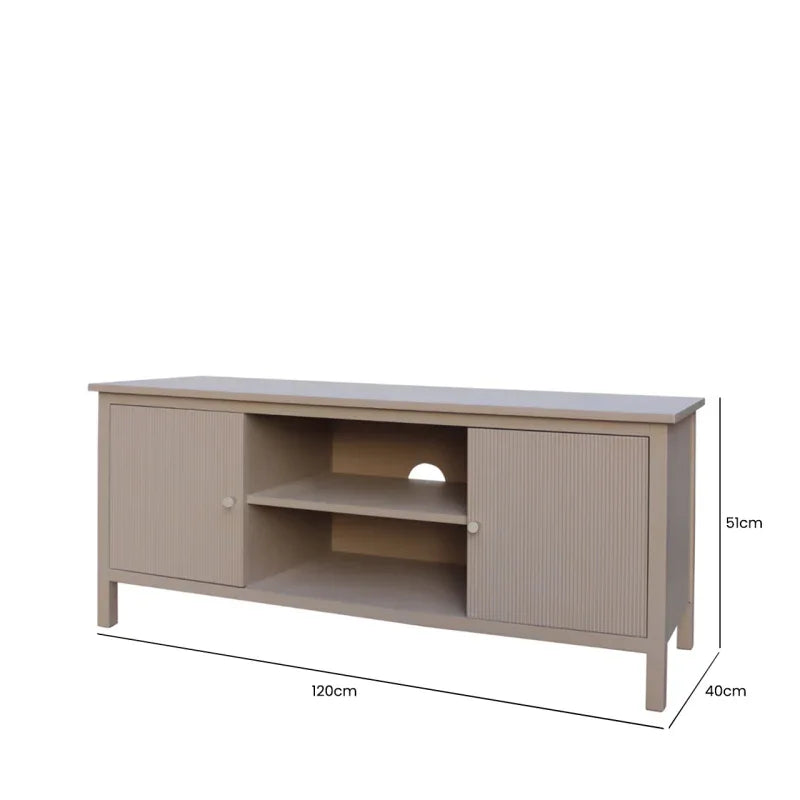 Lindon 2 Door Entertainment Unit Taupe