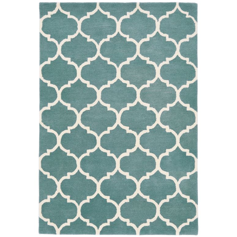 Albany Ogee Duck Egg Rug - Image 1