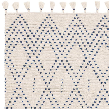 Nepal Cream/Blue Diamond Rug