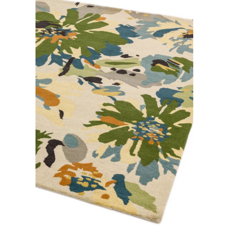 Reef RF11 Floral Green Multi Rug - Image 2