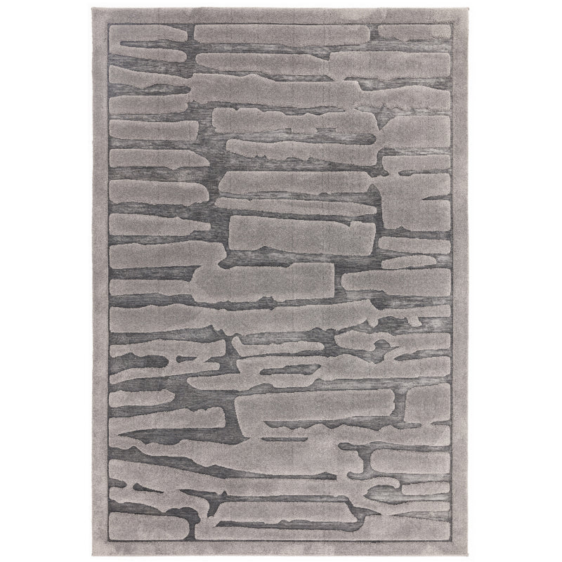 Valley Charcoal Path Rug - Image 1