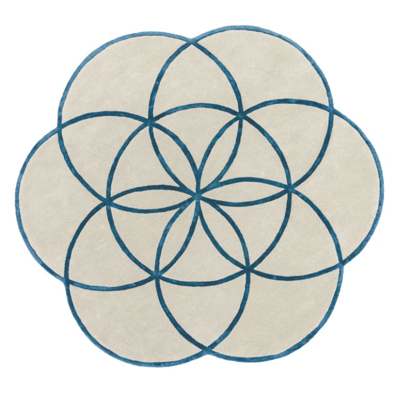 Lotus Blue Rug - Image 1