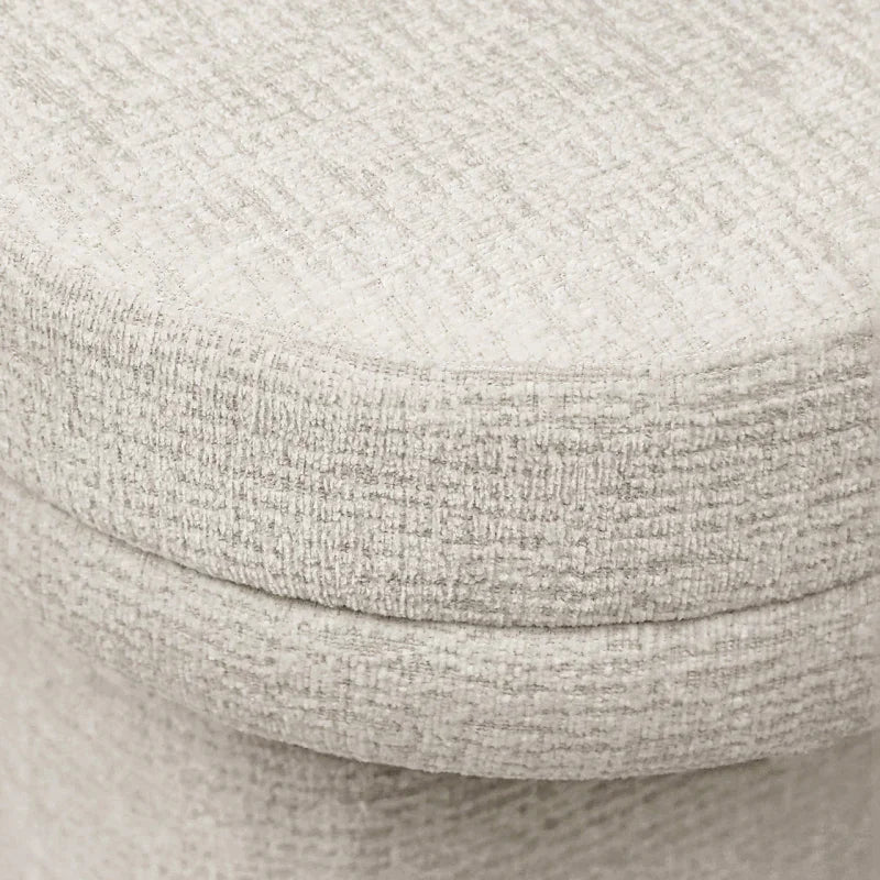 45cm Taupe Chenille Bench