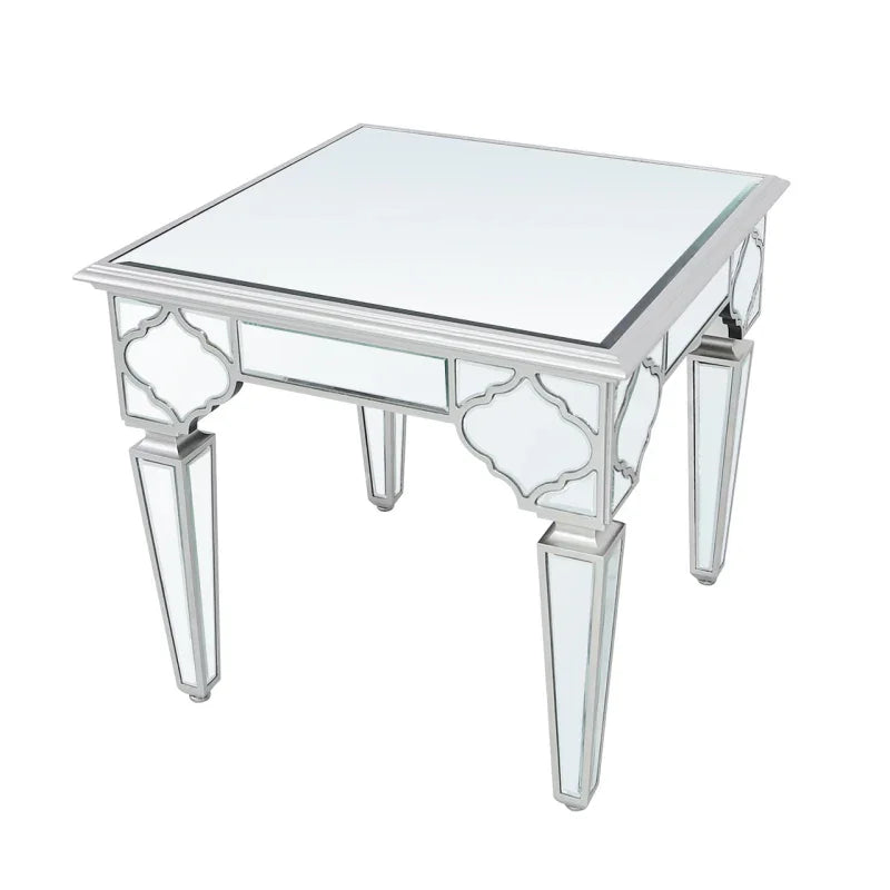 Marrakech Mirror End Table Silver