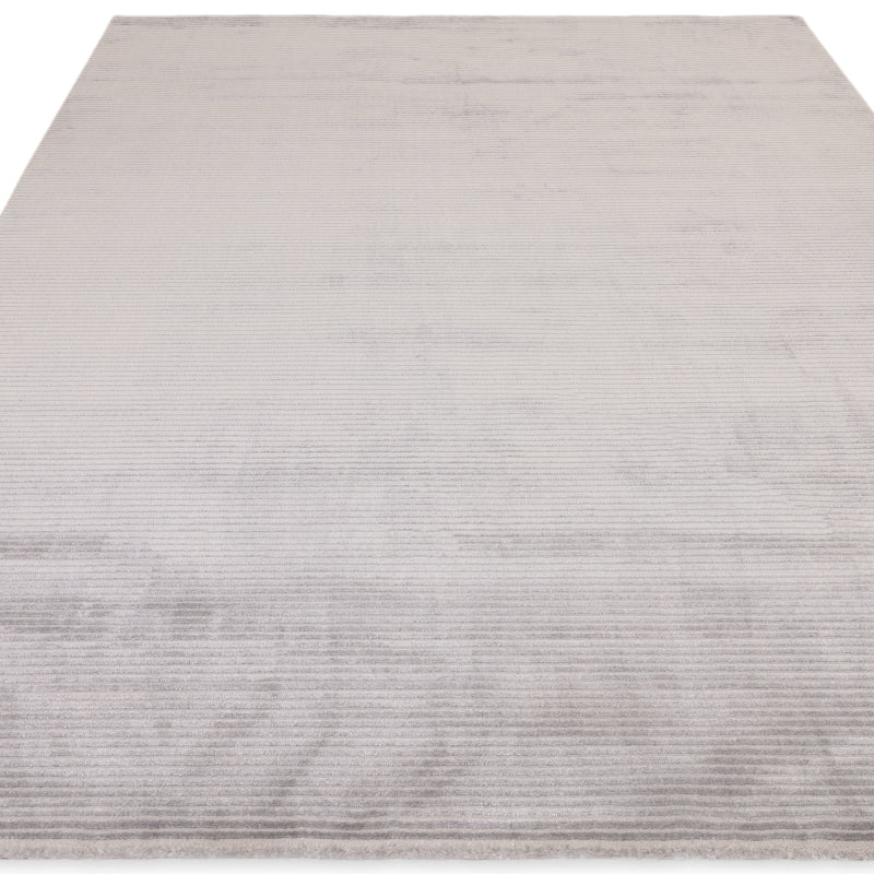 Kuza Plain Stripe Silver Rug - Image 2