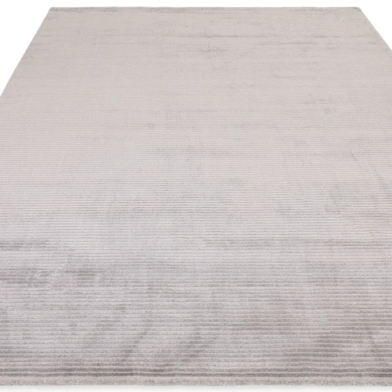 Kuza Plain Stripe Silver Rug - Image 2