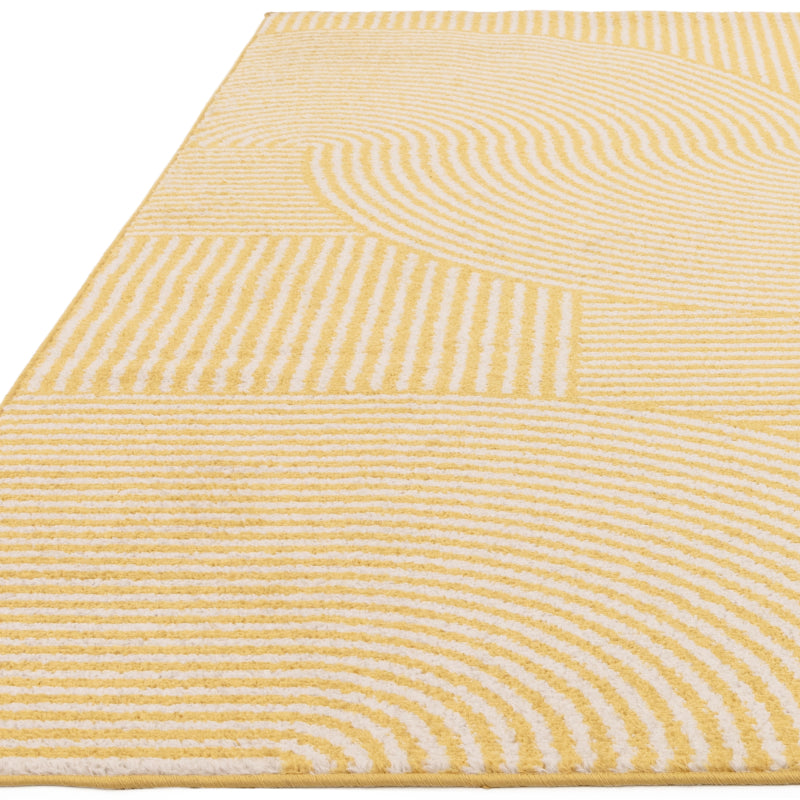 Muse Yellow Geometric Rug MU18 Rug - Image 5