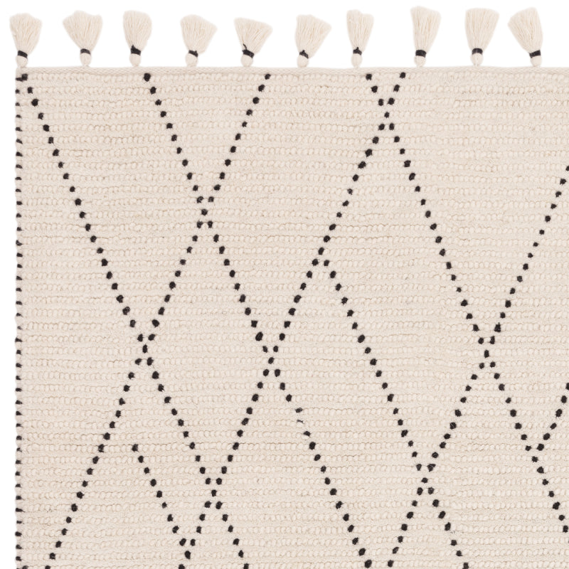 Nepal Cream/Black Linear Rug Rug - Image 2