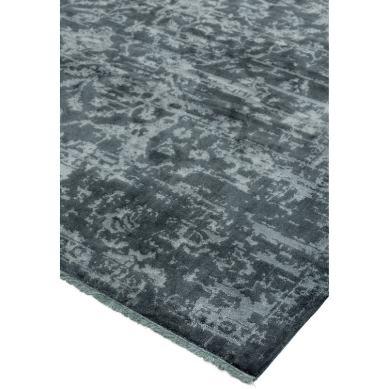 Zehraya ZE07 Charcoal Abstract Rug - Image 3