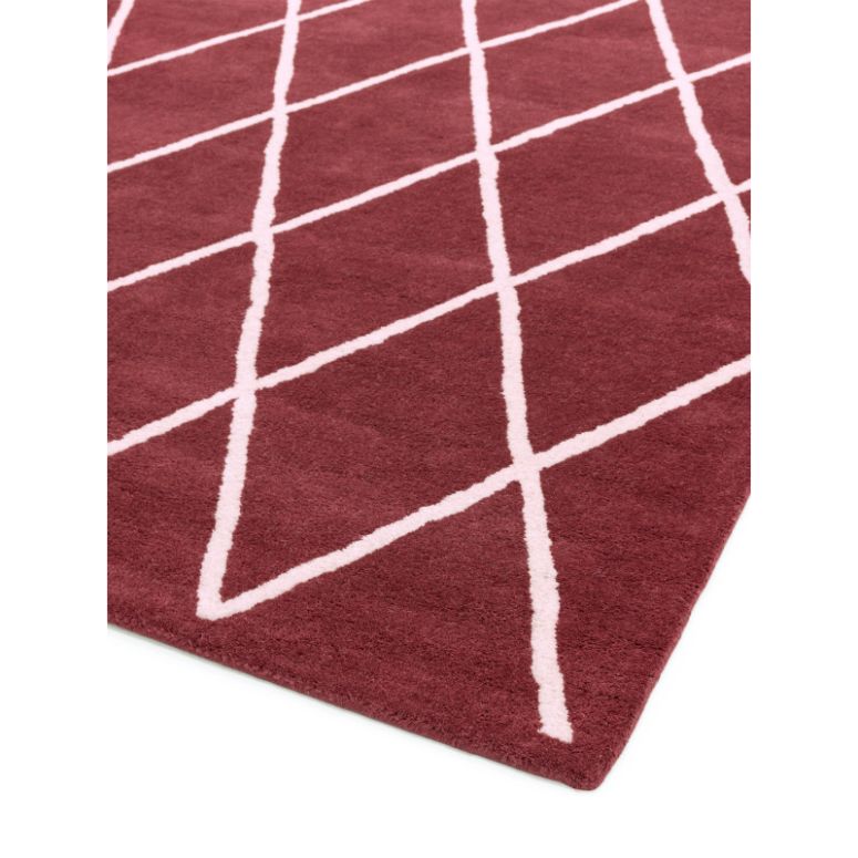 Albany Diamond Berry Rug - Image 3