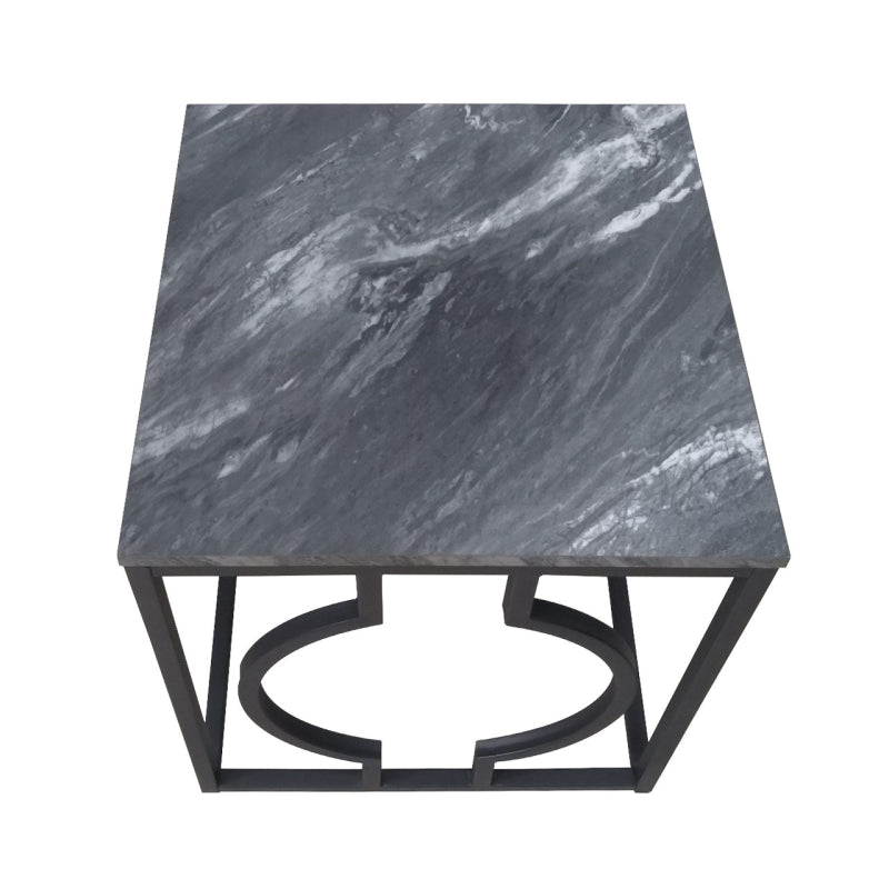Alora Black Metal End Table - KD
