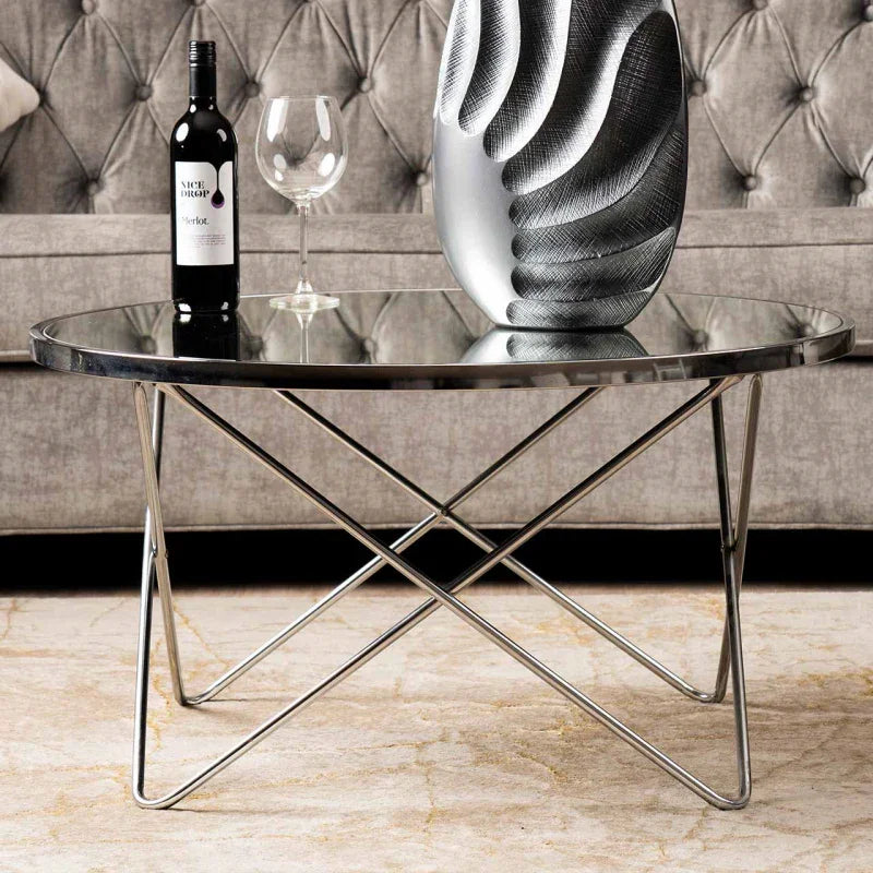 Atom Chrome & Mirror Coffee Table