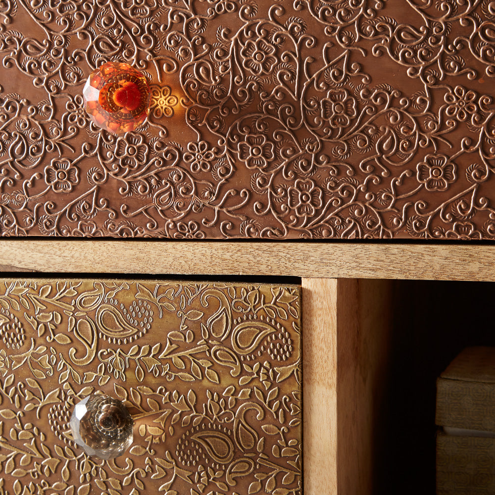 Sorio Large Sideboard made from reclaimed wood, fully assembled