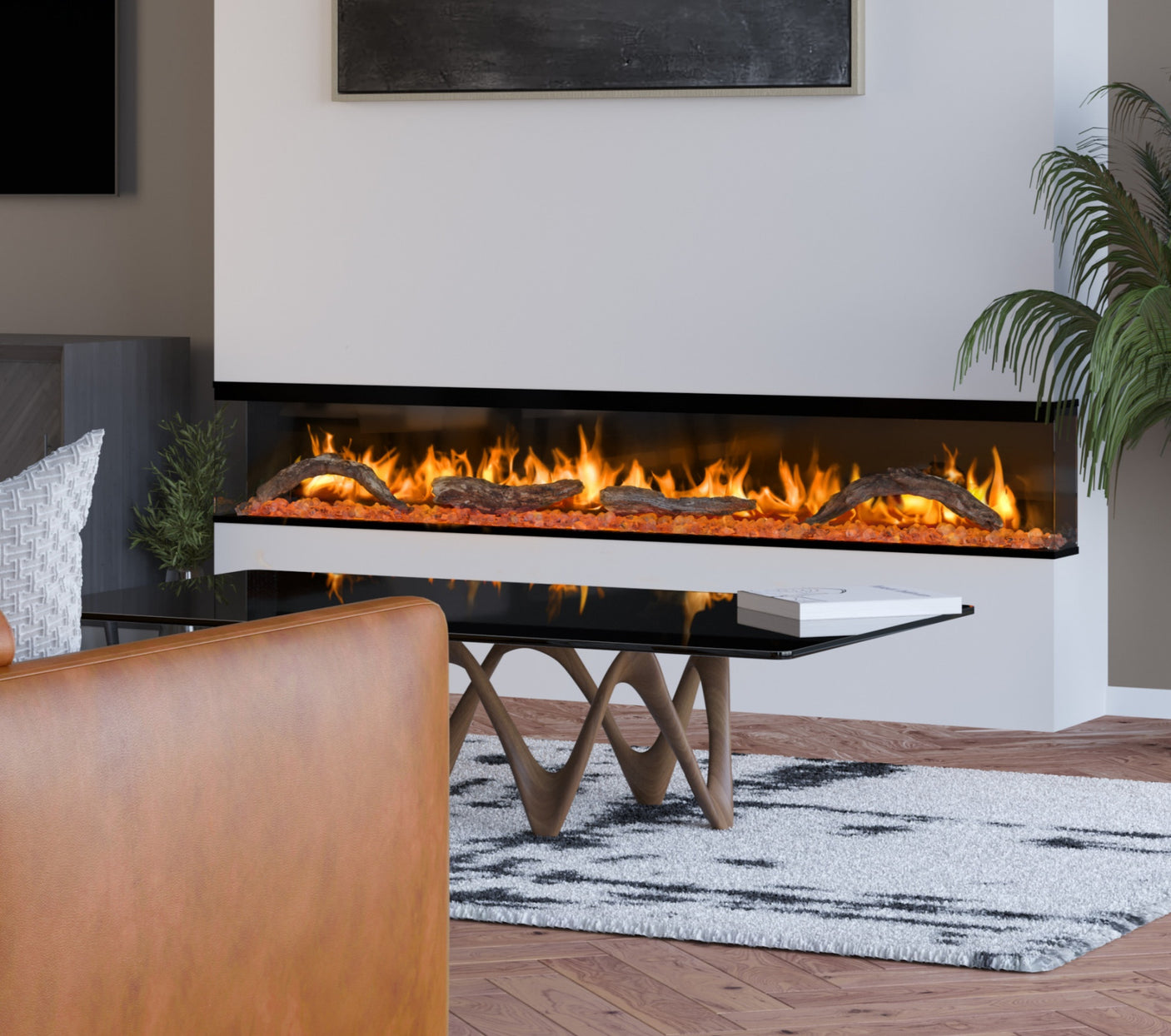 Ezee Glow 72'' Celestial Built-In Electric Fire