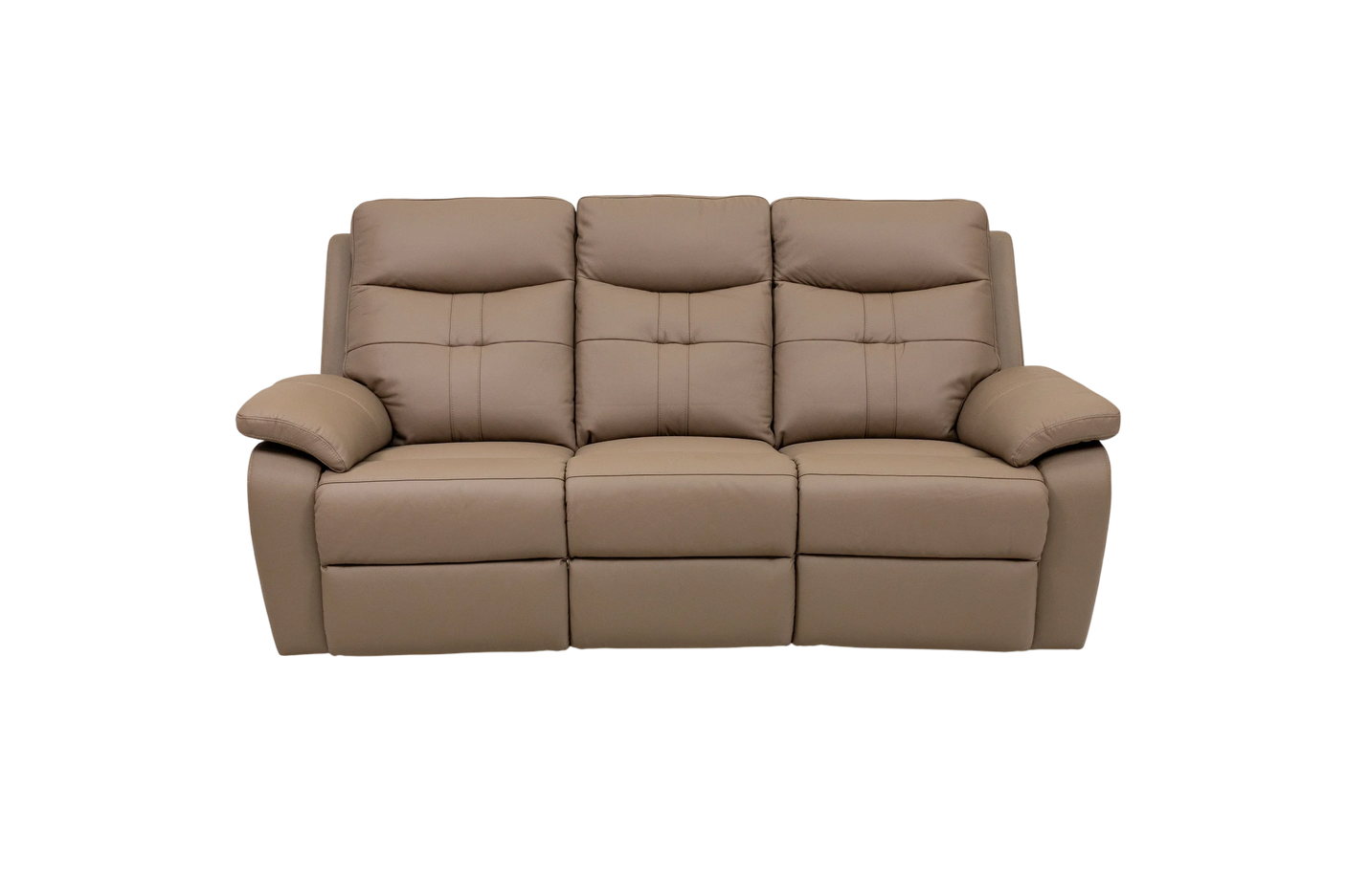 Brown Leather Electric 3-Seater Recliner Sofa for Ultimate Comfort