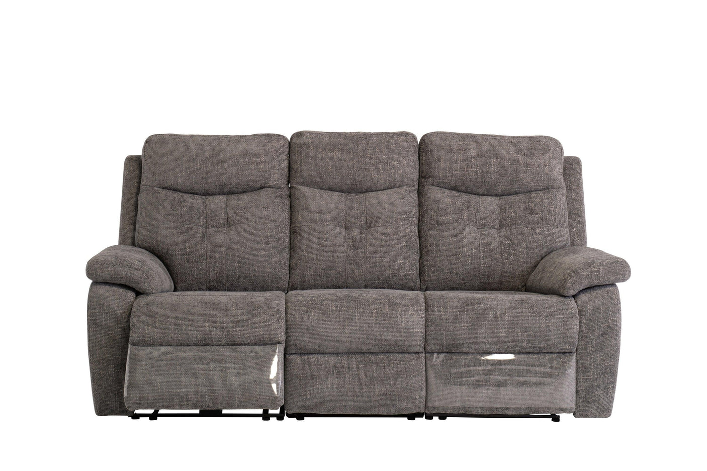 Electric 3-Seater Recliner Sofa in Graphite Fabric - Modern Comfort
