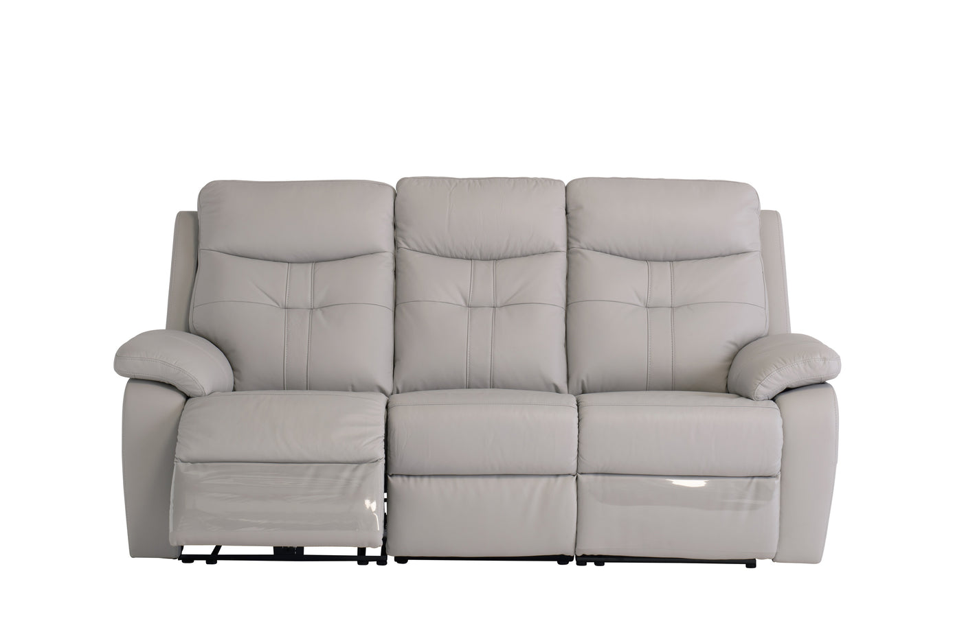 Light Grey 3-Seater Electric Recliner Sofa - Stylish Comfort