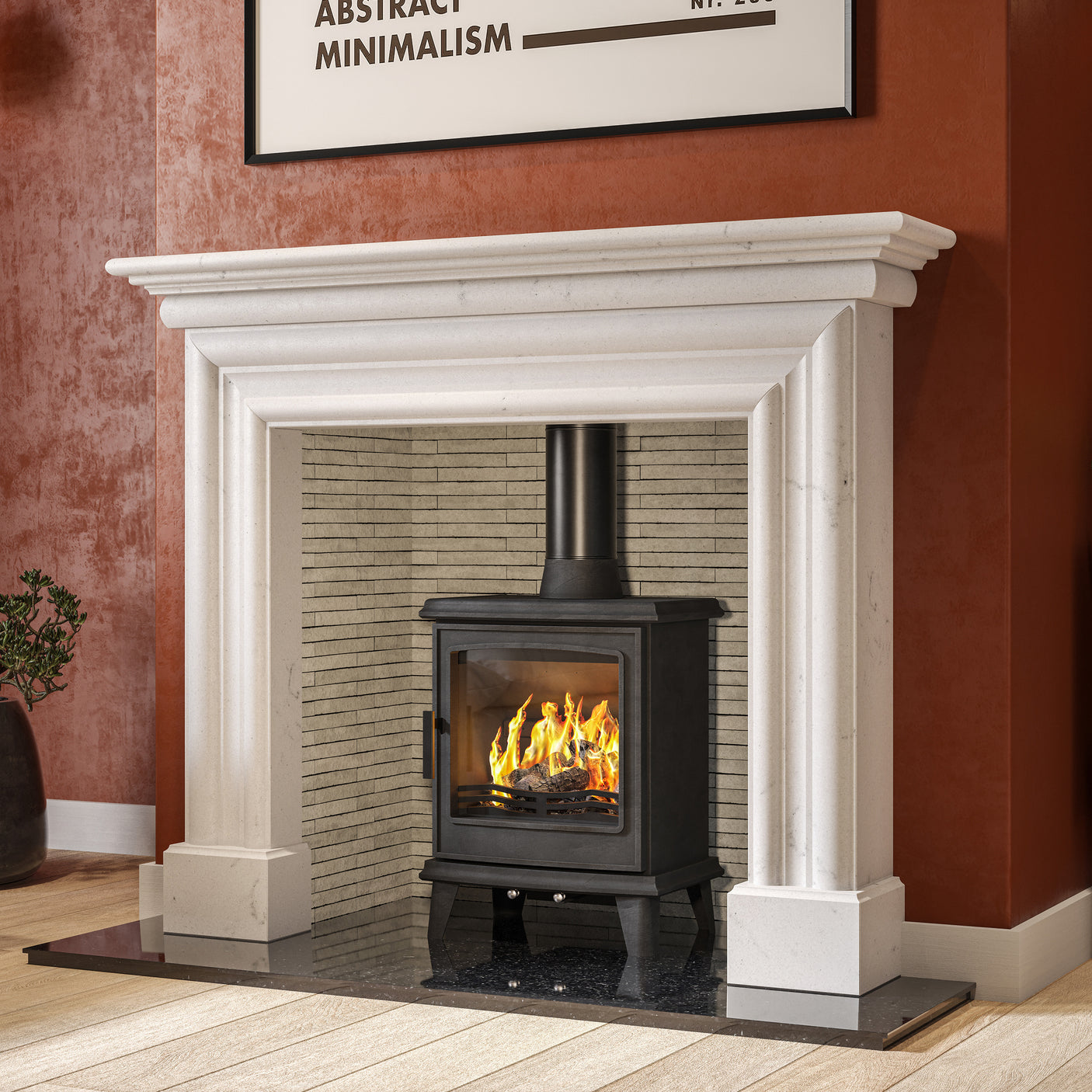 GMS 54" Celeste Honed Naples White Surround