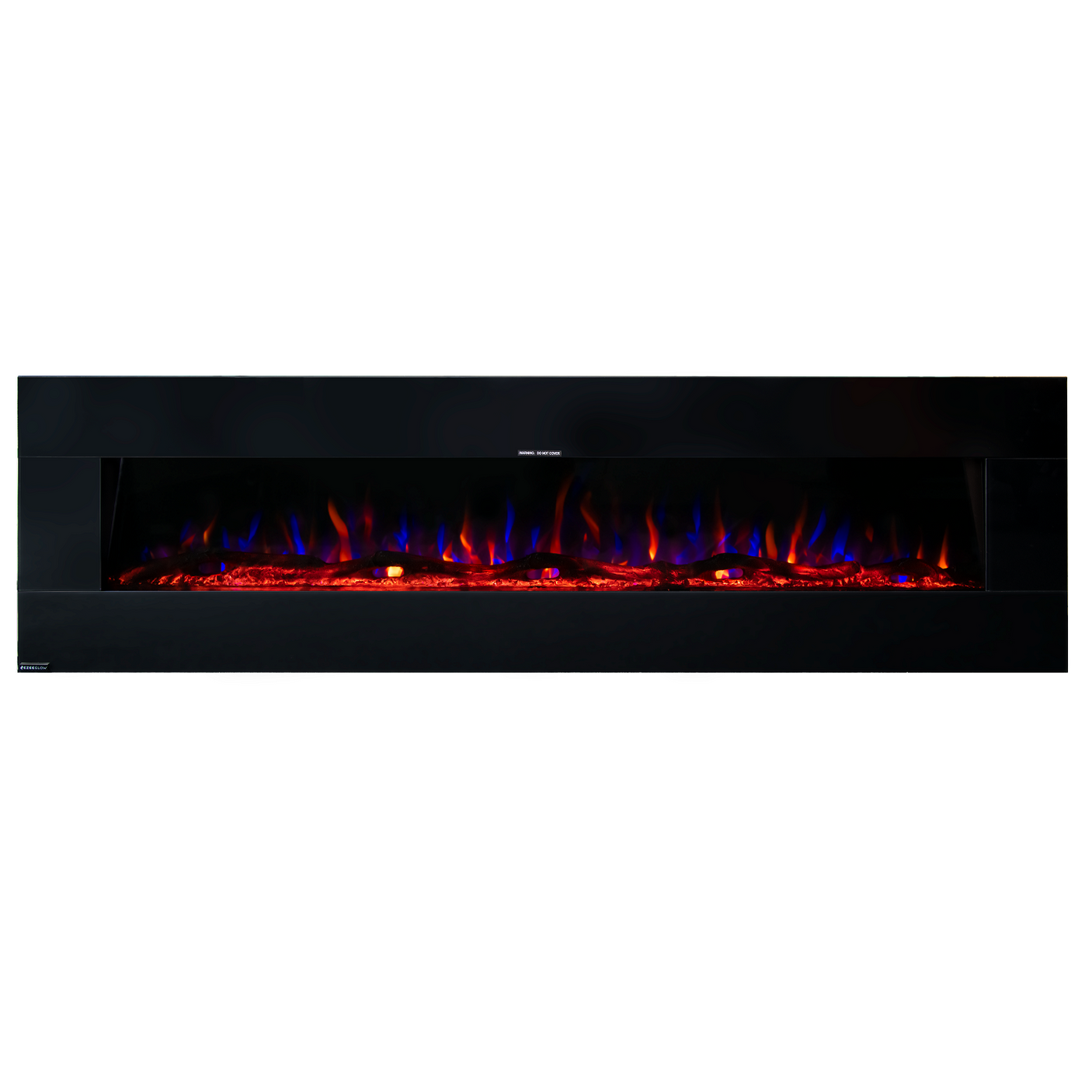 Ezee Glow 72'' XL Zara Black Wall Hung Electric Fire