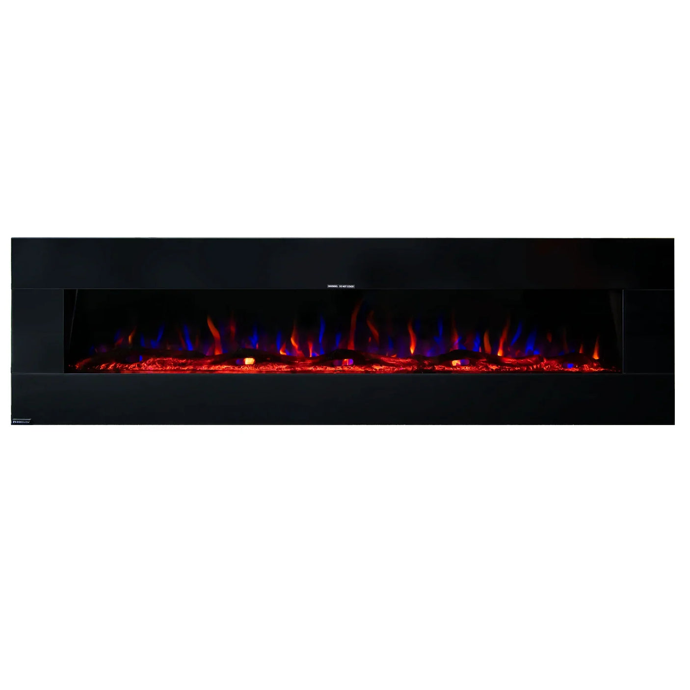 Ezee Glow 72'' XL Zara Black Wall Hung Electric Fire