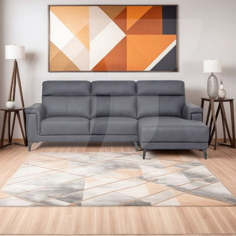 Anthony Sectional RHF Chaise w/DDT Graphite - Default - 5018-RHF-SEC