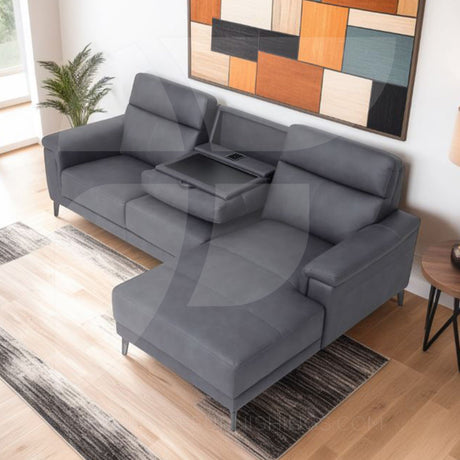 Anthony Sectional RHF Chaise w/DDT Graphite - Default - 5018-RHF-SEC