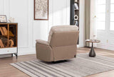 Beige 1 seater armchair with textured upholstery in modern living room setting