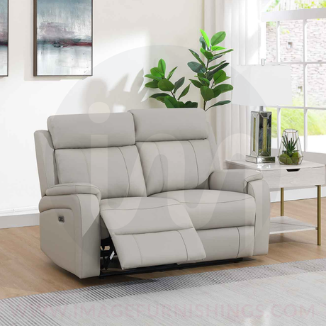 Banbury 2PP Seater Loveseat - Light Grey Leather - Default - 15259-2-A/CP-A/CP_002