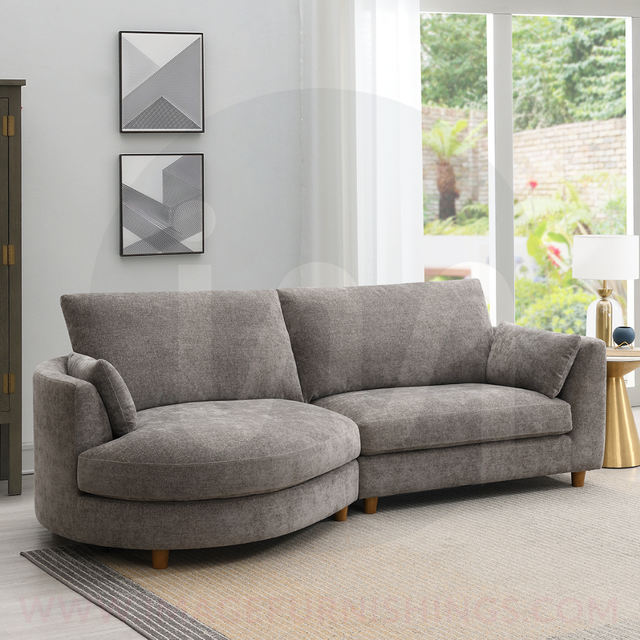 Alina LHF by Chaise Sectional - Liberty Stone - Default - FF6159-LHF-CH-SEC_005