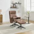 Winston Swivel Chair and Footstool - Brown - Default - HF-A0771-1_005