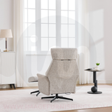 Mira Swivel Chair and Footstool - Beige - Default - HF-A0776-1_002
