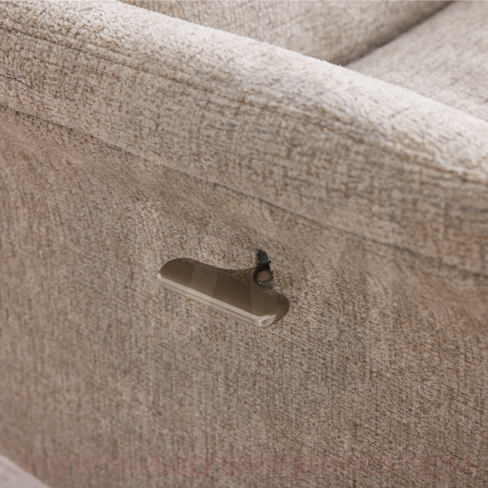 Mira Swivel Chair and Footstool - Oatmeal - Default - HF-A0776-1