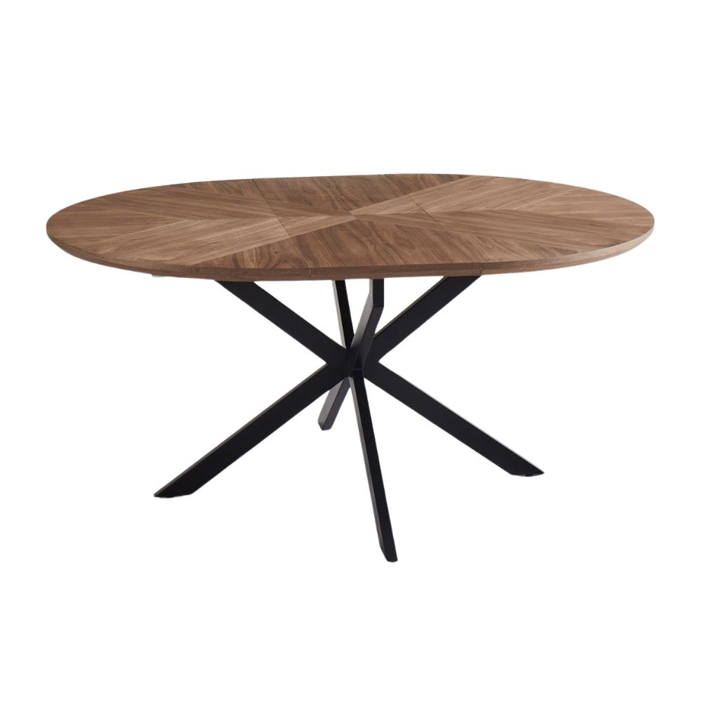 Hendrik 1.2 Metre Round Extension Walnut Table