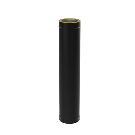 100mm black Solinox straight pipe, measuring 1000mm in length, designed for durable and efficient plumbing applications.