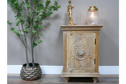 Carved Storage Cabinet - 10184