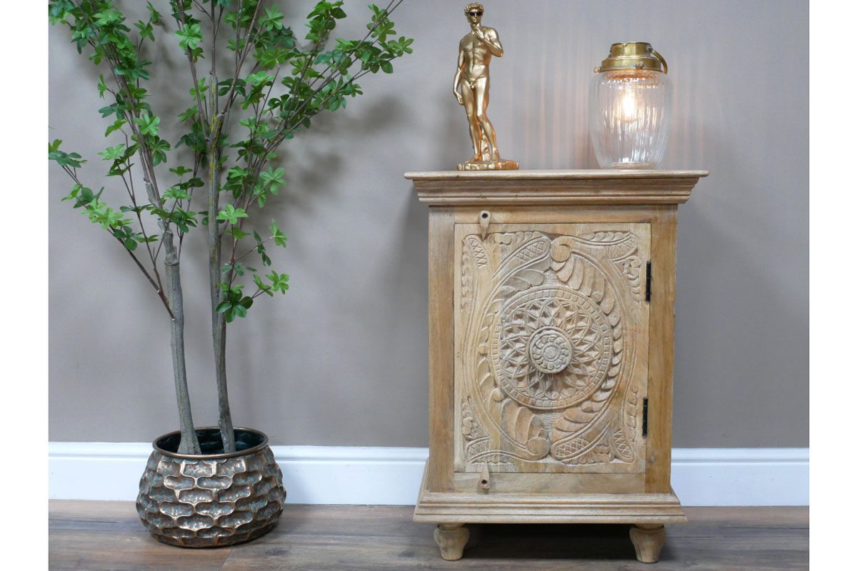 Carved Storage Cabinet