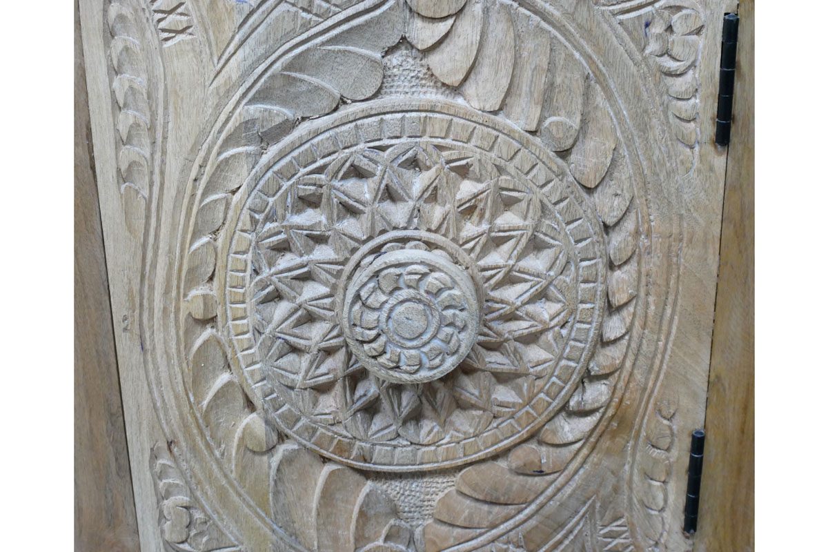 Carved Storage Cabinet