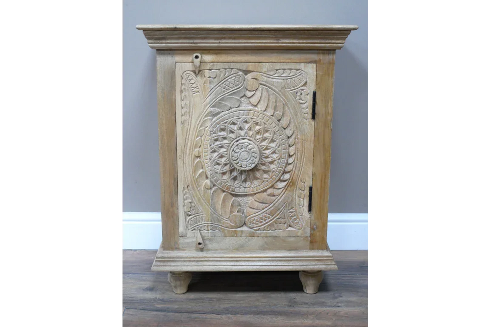 Carved Storage Cabinet - 10184